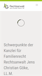 Mobile Screenshot of kanzlei-goeke.de