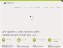 Tablet Screenshot of kanzlei-goeke.de